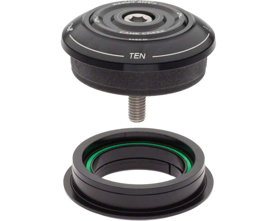 Cane Creek 10 Series Complete Headset, ZS44/28.6mm Upper with Short Top Cover and ZS44/30.0mm Lower, Black