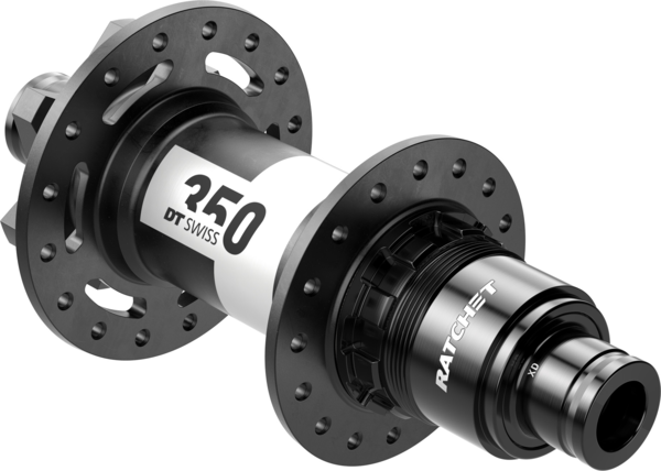 DT Swiss 350 Rear Hub - 12 x 148mm, 6-Bolt, XD, Black/White, 32H, 18pt