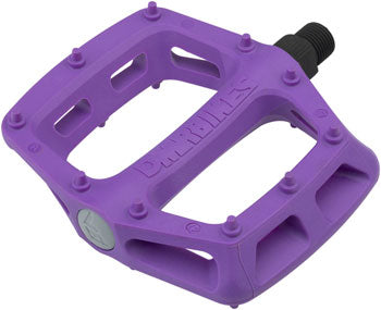purple bicycle pedals DMR V6 Pedals