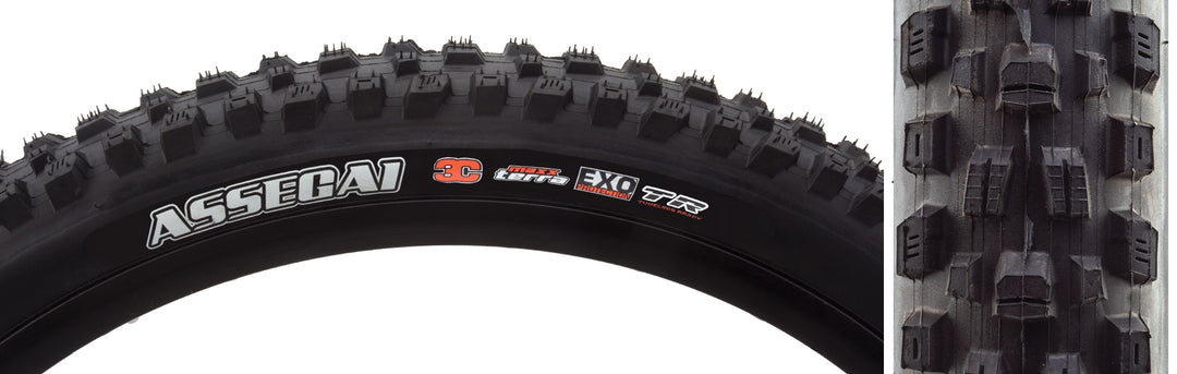 Maxxis Assegai Tire - 27.5 x 2.5, Tubeless, Folding, Black, 3C MaxxTerra, EXO, Wide Trail