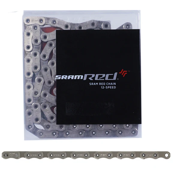 SRAM RED AXS Chain - 12-Speed, 114 Links, Flattop, Silver