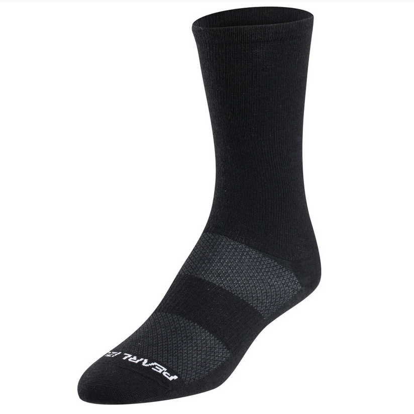 PEARL IZUMI MERINO AIR 7INCH SOCK, BLACK, L