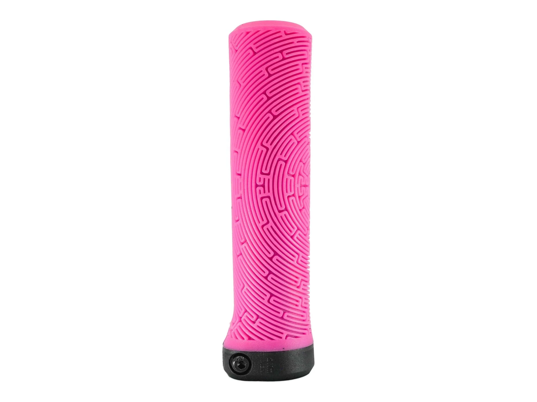Prevelo Custom Color Grips - Pink Flanged, For small diameter bars only