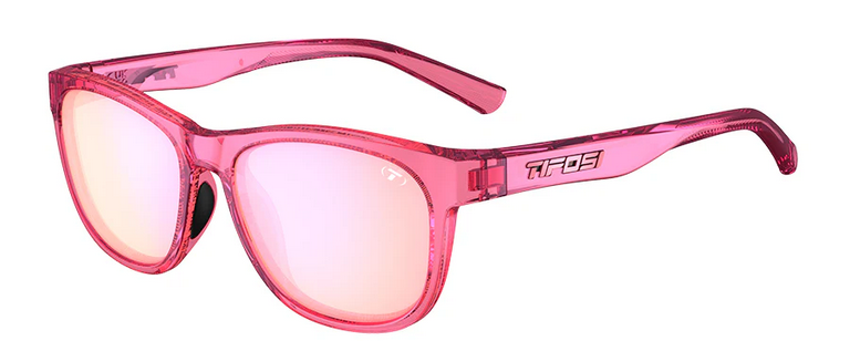 Tifosi Swank, Crystal Lavender Blush Pink Mirror Single Lens Sunglasses