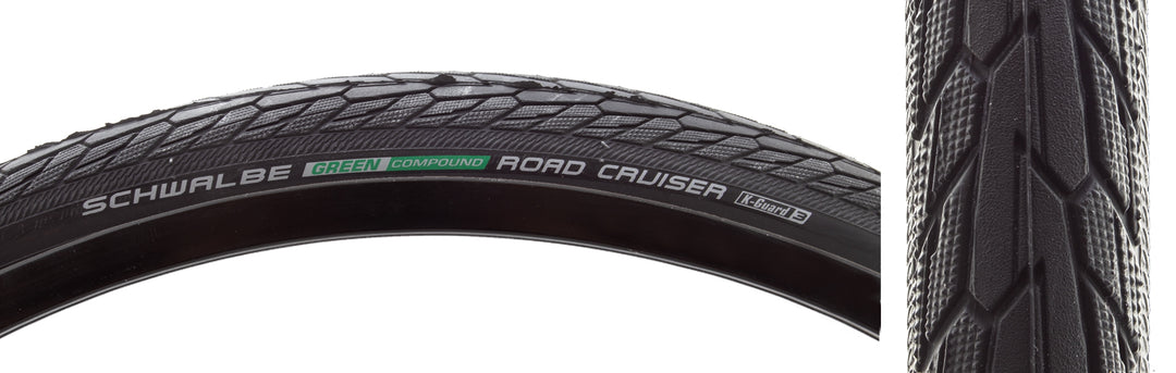TIRE SCHWALBE ROAD CRUISER 700x32 ACTIVE TWIN K-GUARD BK/BSK GN-COMPOUND WIRE