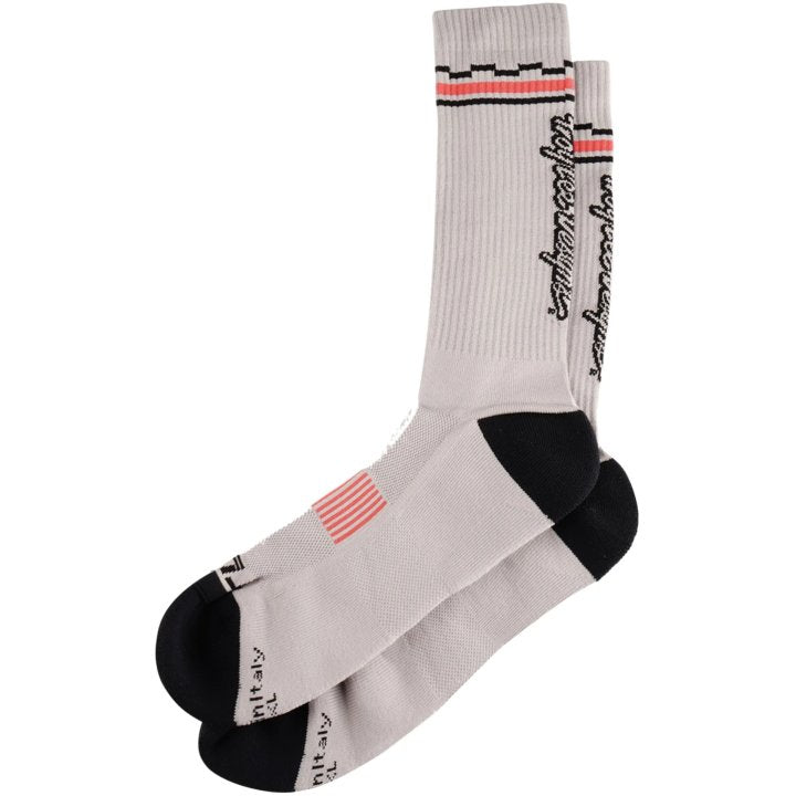 TLD Performance Socks: Checka Light Gray SM/MD